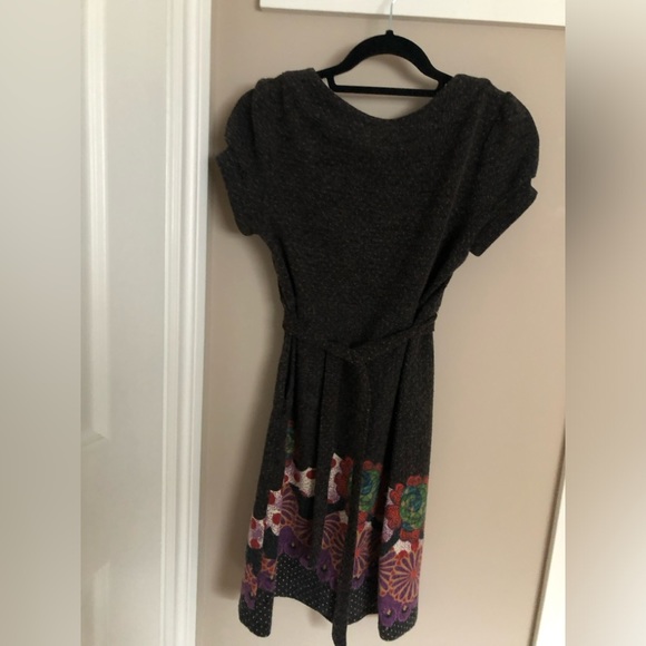 Vintage Anthropologie wool applique midi dress - Picture 2 of 4